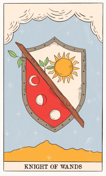 Рицар на Жезлите (Knight of Wands) - Таро карта значение